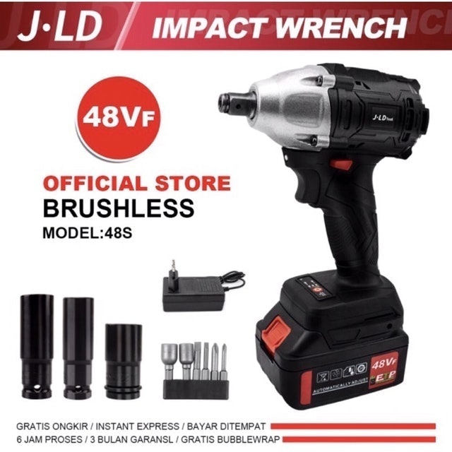 JLD  Cordless Impact Wrench 48V Brushless  1