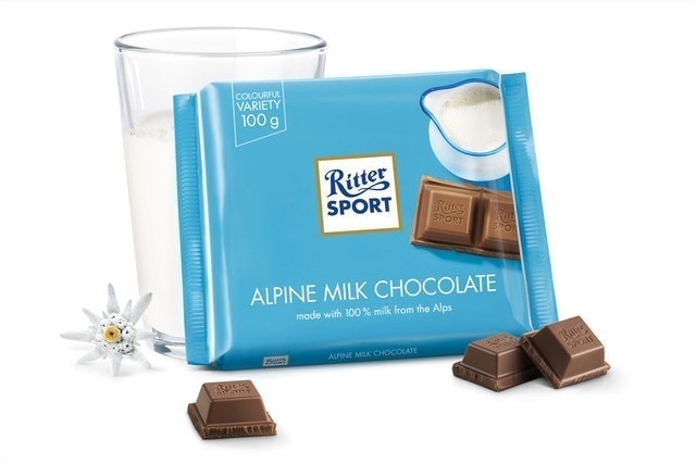 Ritter Sport Alpine Milk Chocolate 1