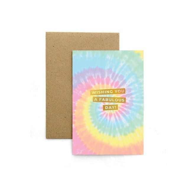 Harvest Goods Birthday Card Harvest Rainbow Tie Dye 1