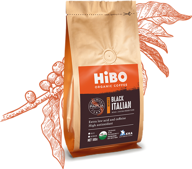 Kopi Keboen Agung (KKA) HiBO Organic Coffee Black Italian 1