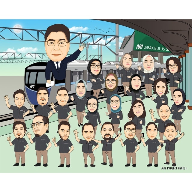 Lukisan Karikatur Digital 1