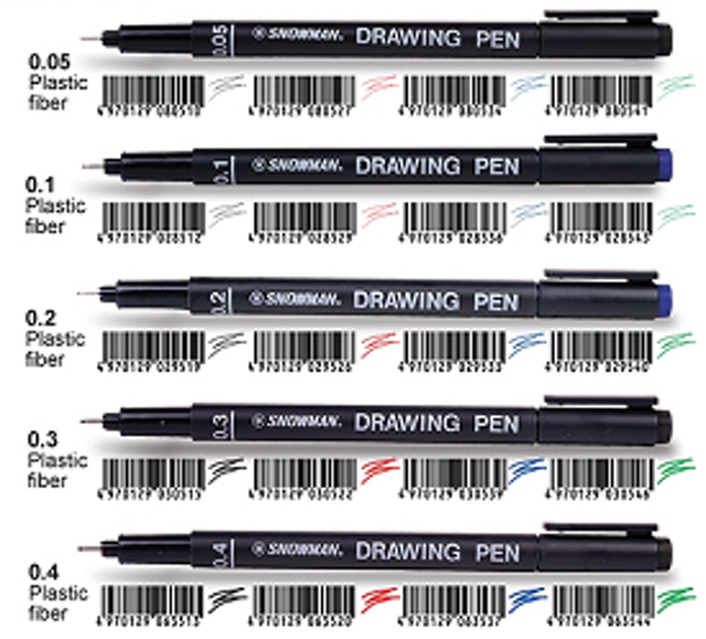 Snowman Drawing Pen 1