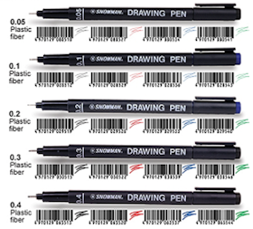 Snowman Drawing Pen 1