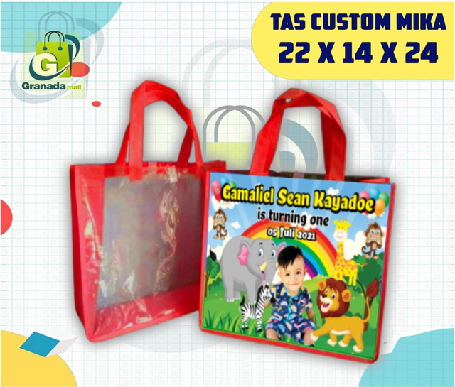 Tas Ultah Mika Custom Besar 1