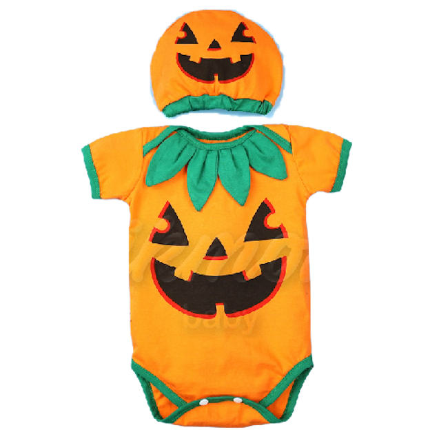 Jumper Bayi Model Halloween Pumpkin 1