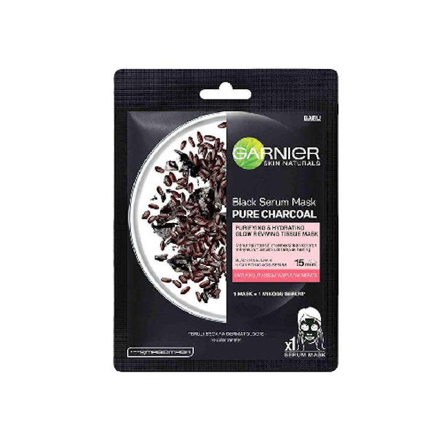 Garnier Black Serum Mask Pure Charcoal Black Rice 1
