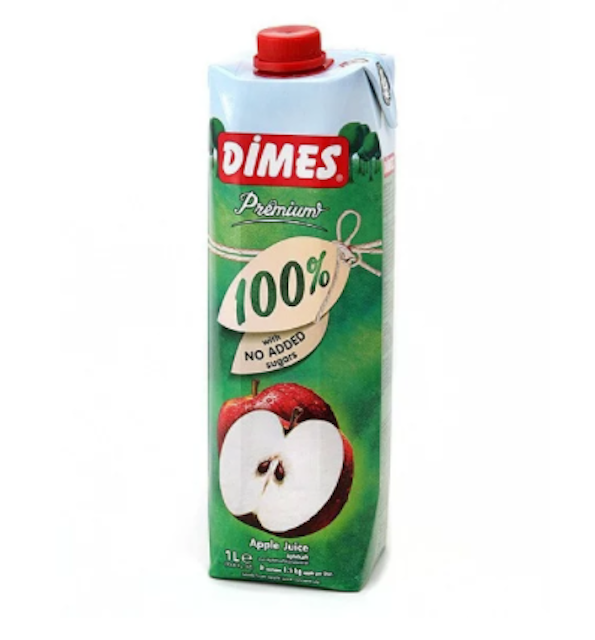 Dimes Premium 100% Apple Juice with No Added Sugar 1
