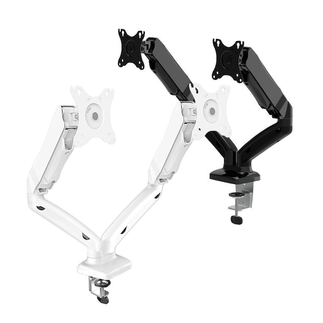 OXIMUS  Dual Arm Gas Spring LED/LCD TV Monitor Desk Mount 1