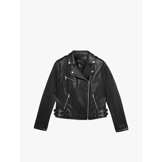 Marks & Spencer Faux Leather Biker Jacket 1