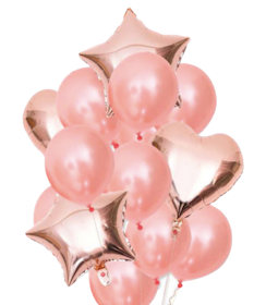 Balonasia Balon Latex Rosegold Foil Set 1
