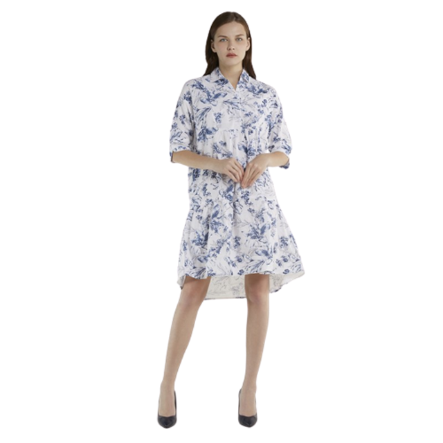 Point One Stella Floral Blue Dress Tunik 1