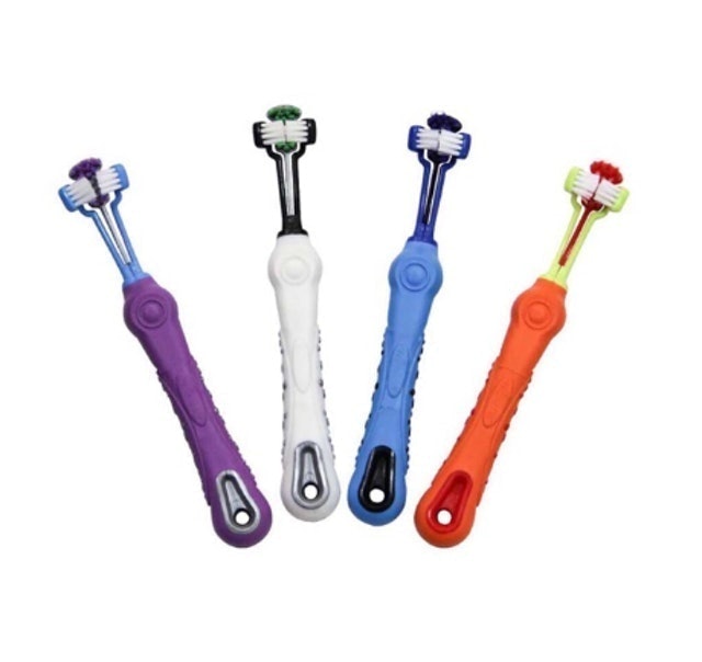 Sikat Gigi Anjing Kucing 3 Sisi 1