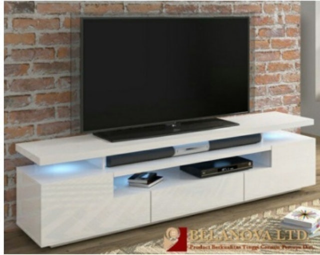 Belanova Limited Meja TV Delrosario Series - White 1