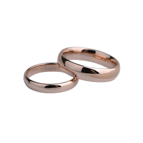 Nikayla Jewelry Cincin Perak Nikah Couple 950 Finishing Rose Gold 1