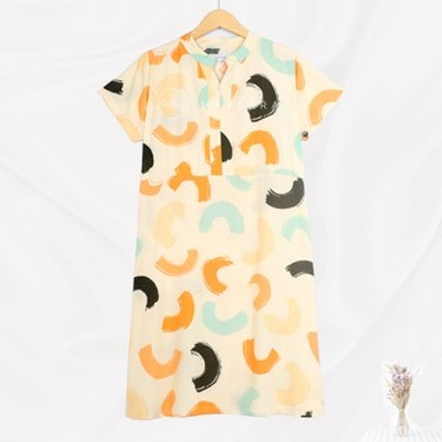 Maysara Yasmin Dress Series Baju Menyusui Homedress Bukaan Sleting Depan 1