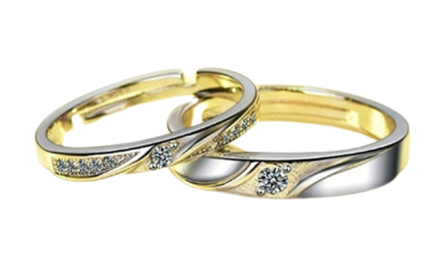 Cincin Couple Perak Adjustable 1