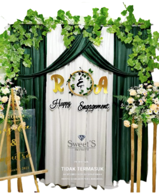 Sweet's Moment Paket Backdrop Lamaran 1
