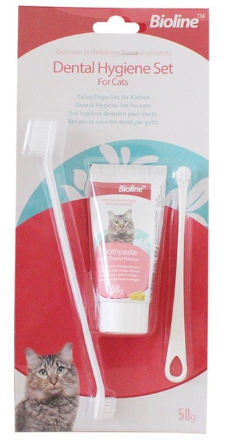 Bioline Dental Hygiene Set for Cats 1