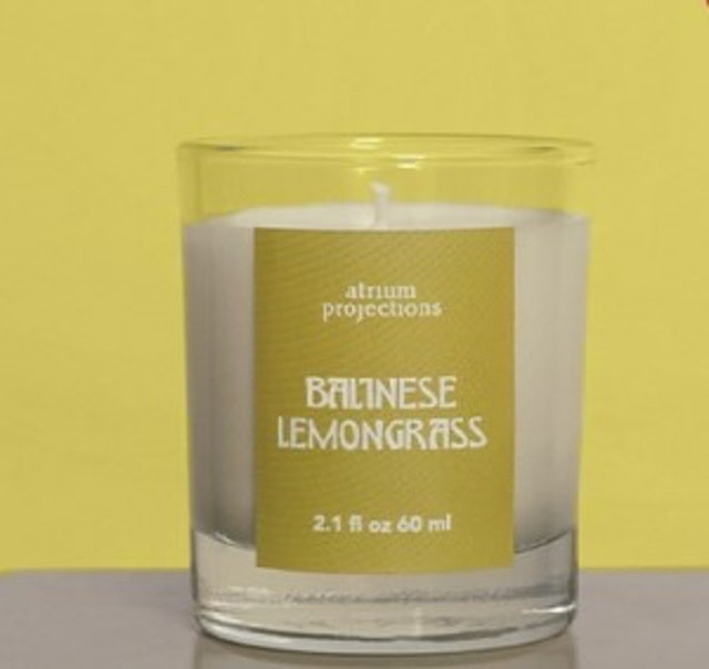 Atrium Projections Balinese Lemongrass Scented Soy Candle 1