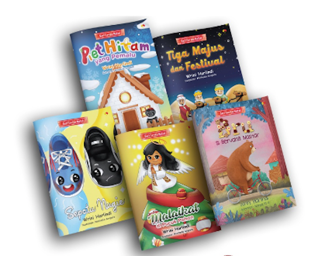 Wrini Harlindi  Seri Paket Buku Natal: Buku Cerita Anak Kristiani & Katolik 1