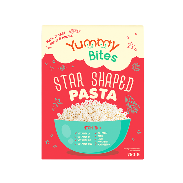 Yummy Bites Star Shaped Pasta 1