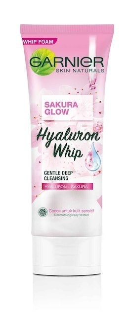 Garnier Sakura Glow Pinkish Glow Whip Foam Facial Cleanser 1