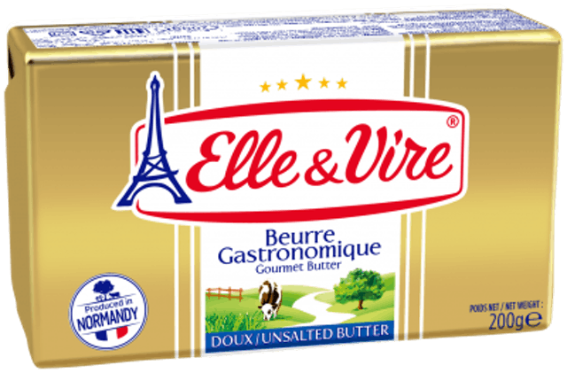 Elle & Vire Unsalted Gourmet Butter  1