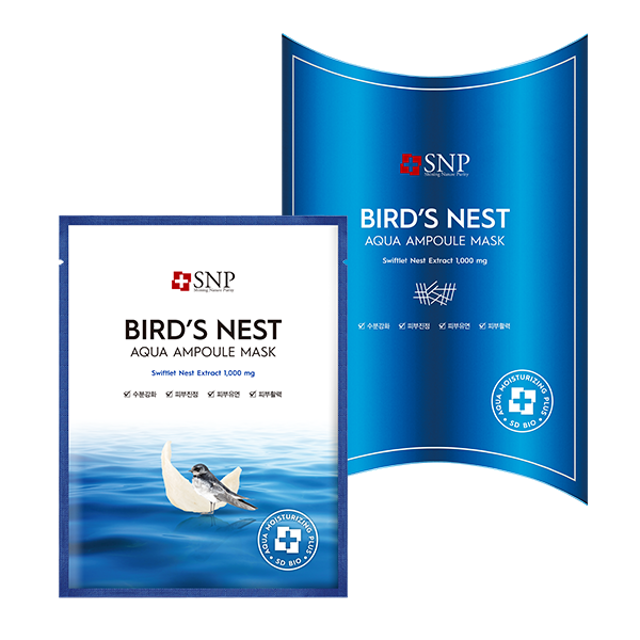 SNP Bird's Nest Aqua Ampoule Mask 1