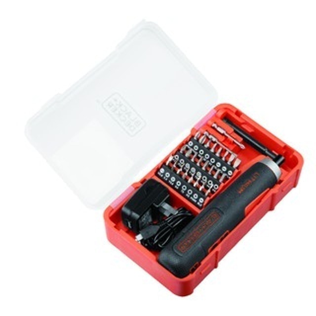 Black Decker Push & Go Screwdriver Cordless 4V 1