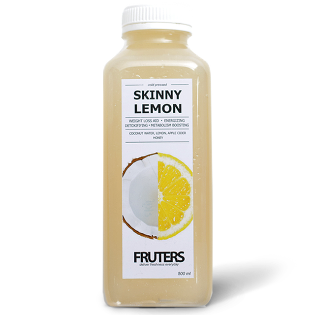 Fruters Station Skinny Lemon Cold Pressed Juice 1