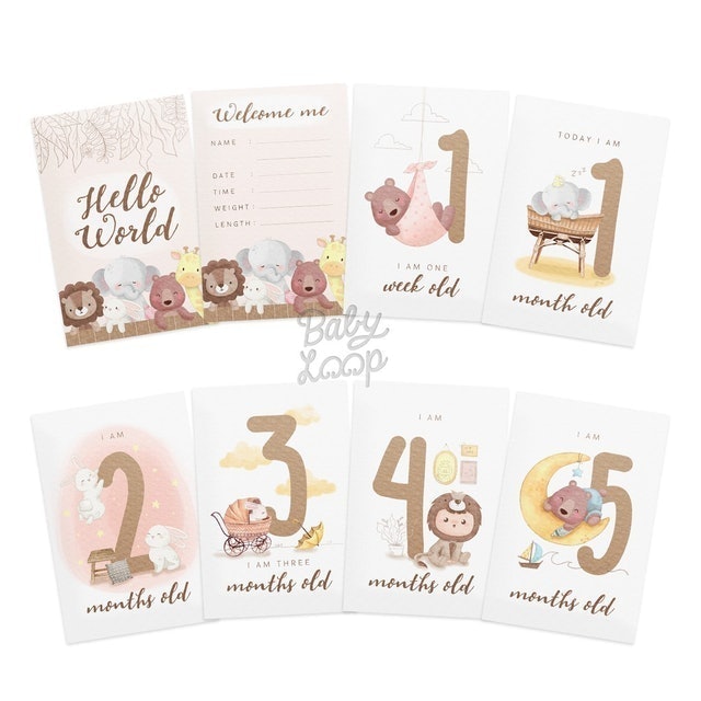 Baby Loop Milestone Card 1