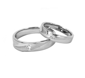 Dparis Cincin Pasangan Silver 1