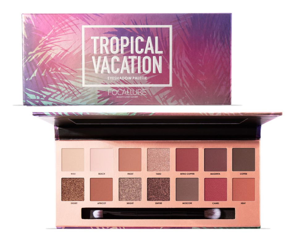 Focallure Tropical Vacation Eyeshadow Palette 1