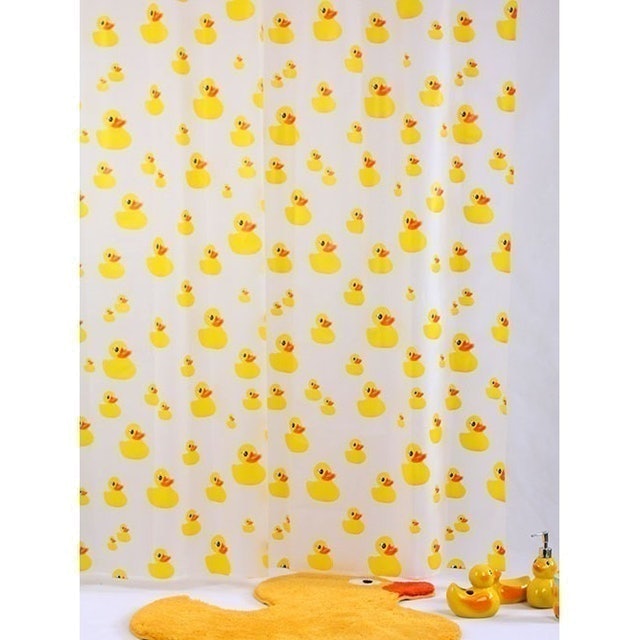 Fantasy Duck - Tirai Kamar Mandi / Shower Curtain Uk. 180 x 180 cm - PVC 1