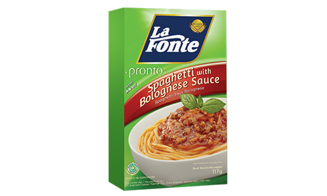 Indofood La Fonte Pronto - Spaghetti with Bolognese Sauce 1