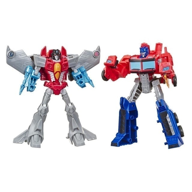 Hasbro Transformers Cyberverse Warrior Class Optimus Prime & Starscream 1