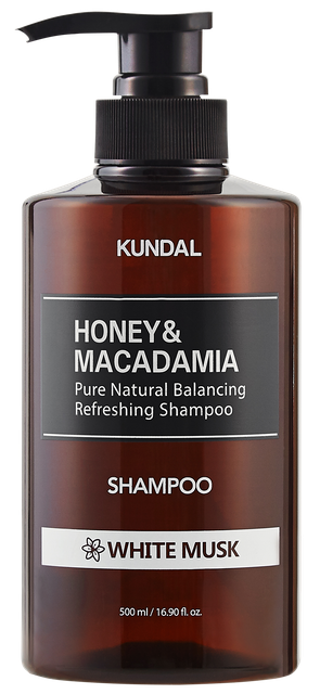 KUNDAL Honey & Macadamia Pure Natural Balancing Refreshing Shampoo White Musk 1