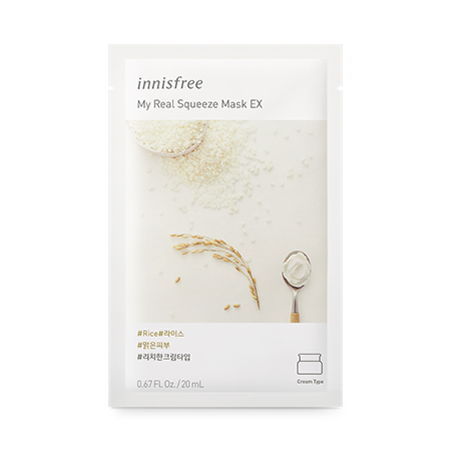 Innisfree My Real Squeeze Mask EX – Rice 1