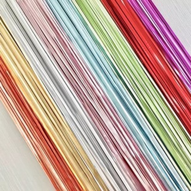 Foil Fringe Curtain Chrome Doff 1