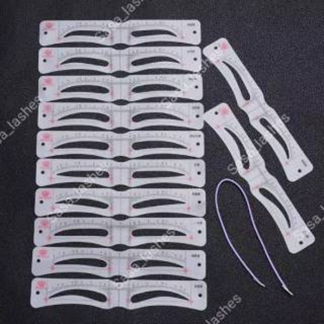 Eyebrow Ruler Set 12 Pcs 1