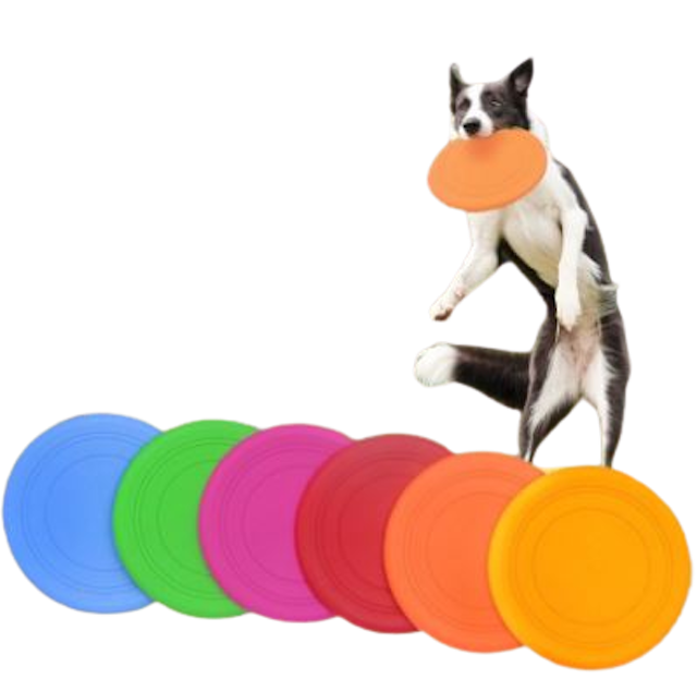 Silicone Frisbee Dog Toys 1