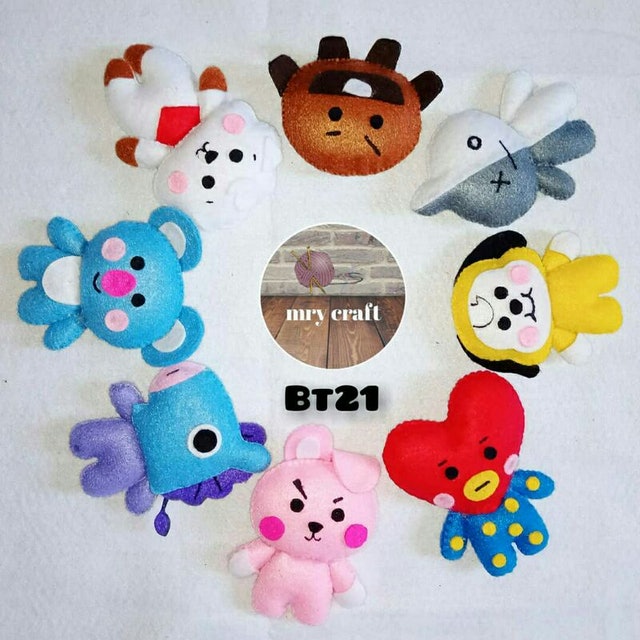 Gantungan Kunci Flanel BT21 1