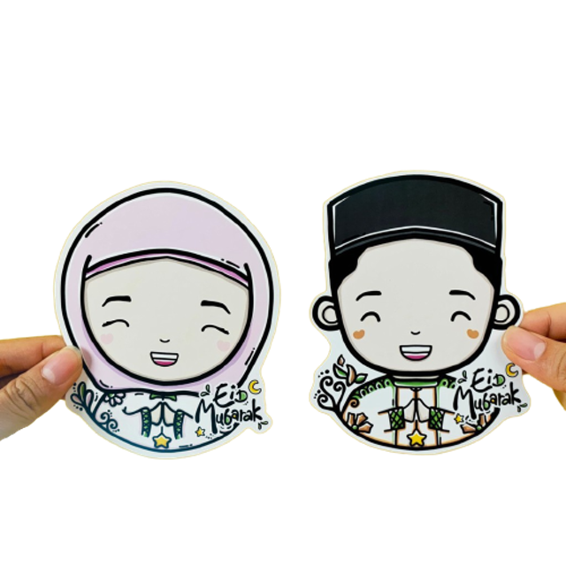 Doodle Art DWskellington Amplop Lebaran 3D Karakter Lucu 1