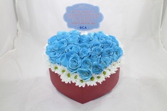 Flower Box Love Blue Rose 1