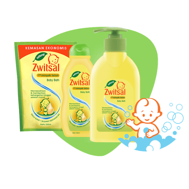 Unilever Zwitsal Baby Milky Bath with Rich Honey 1