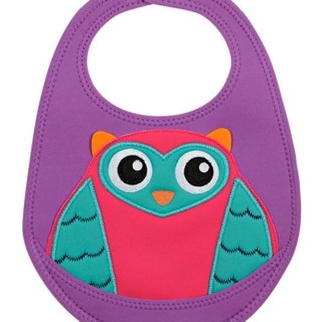 OOPS Happy Bib! Neoprene Crumb Catcher Slabber 1