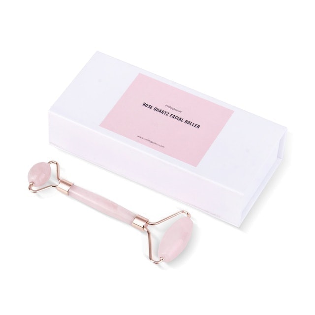 Indoganic  Rose Quartz Facial Roller 1