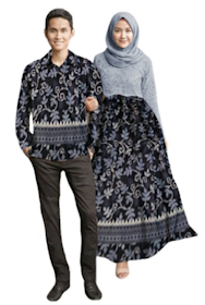 ISTANA MODE JAKARTA Nurhalizah Couple Batik Brukat Baju Pasangan 1