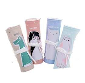 Pencil Roll Case Creative Cartoon Design 1