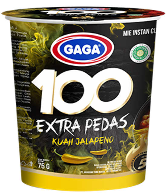 Jakarana Tama Gaga 100 Extra Pedas Kuah Jalapeno Cup 1